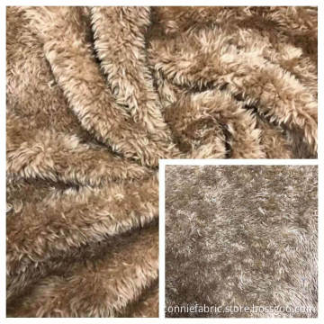 100%Polyester Double Side Shuveteen Knitted Fleece Fabric